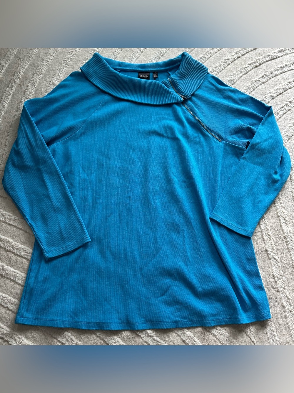 Rafaella | Teal Cowl Neck Sweater